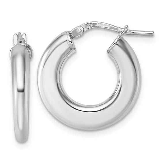 Sterling Silver Graduating Hoop Earrings
