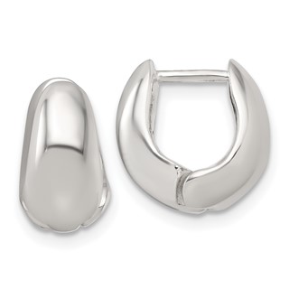 Sterling Silver Graduating Hinged Hoop Earrings