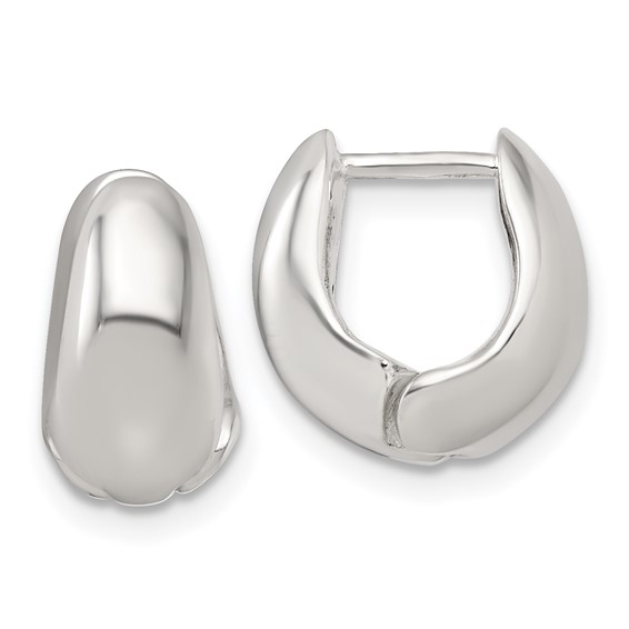 Sterling Silver Graduating Hinged Hoop Earrings