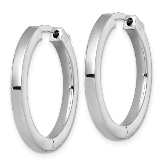 Sterling Silver Hinged Hoop Earrings