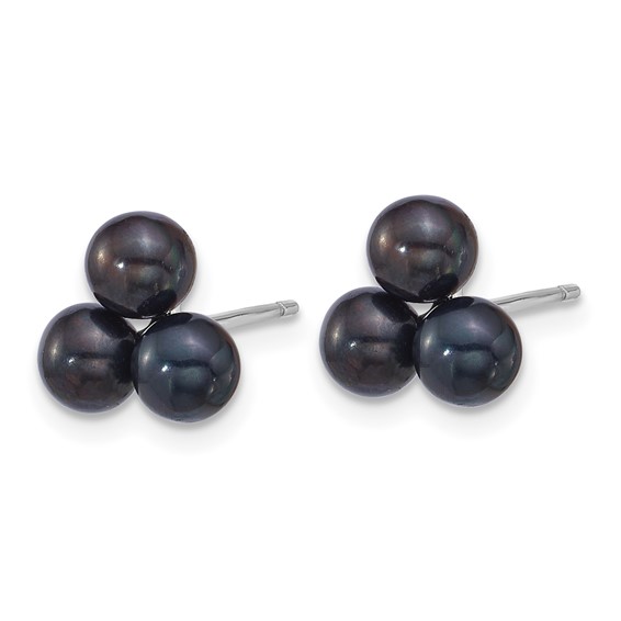 Sterling Silver FWC Pearl Post Earrings
