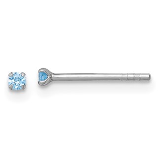 Sterling Silver CZ Childrens Stud Earrings