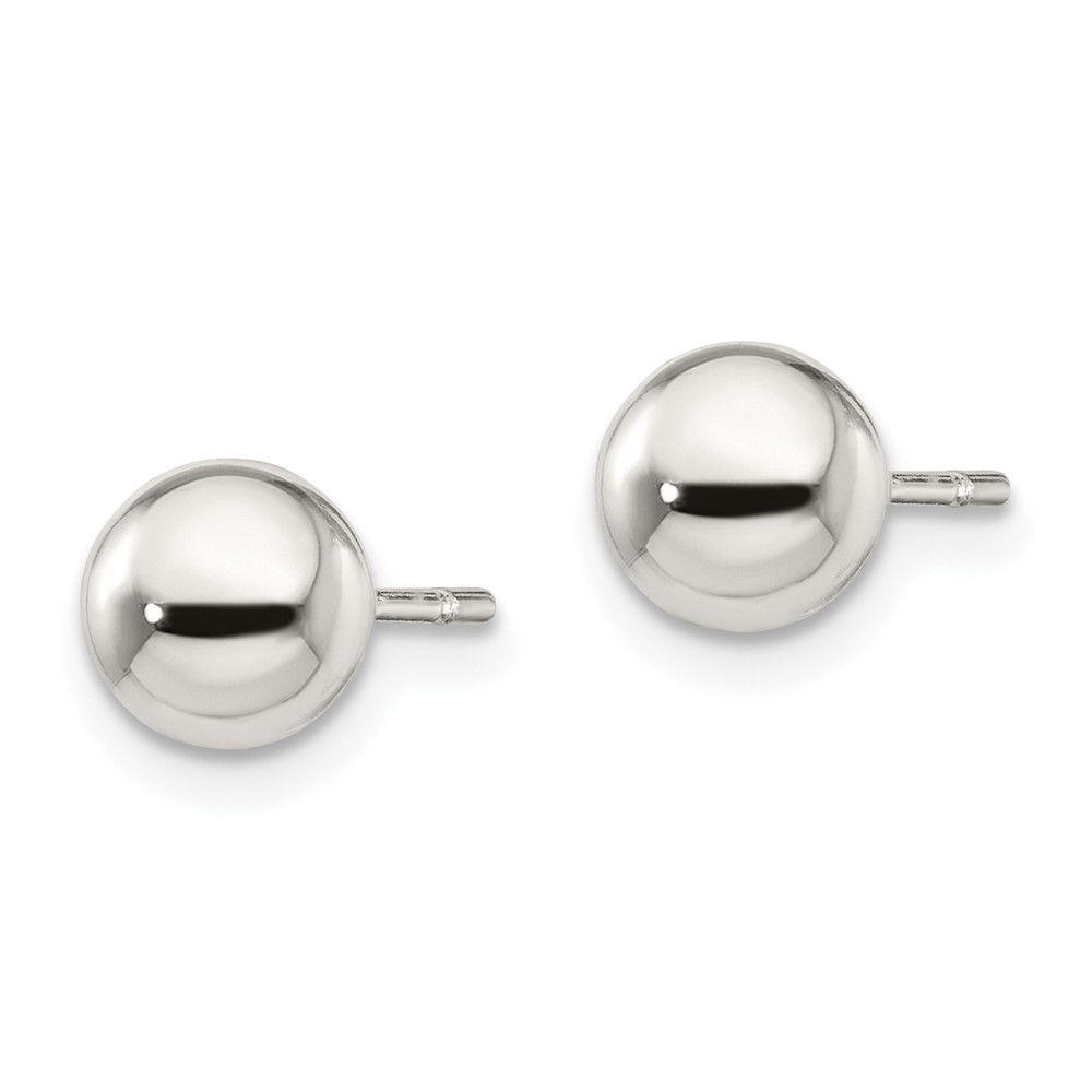 Sterling Silver Polished 6mm Ball Earrings (QE1831)