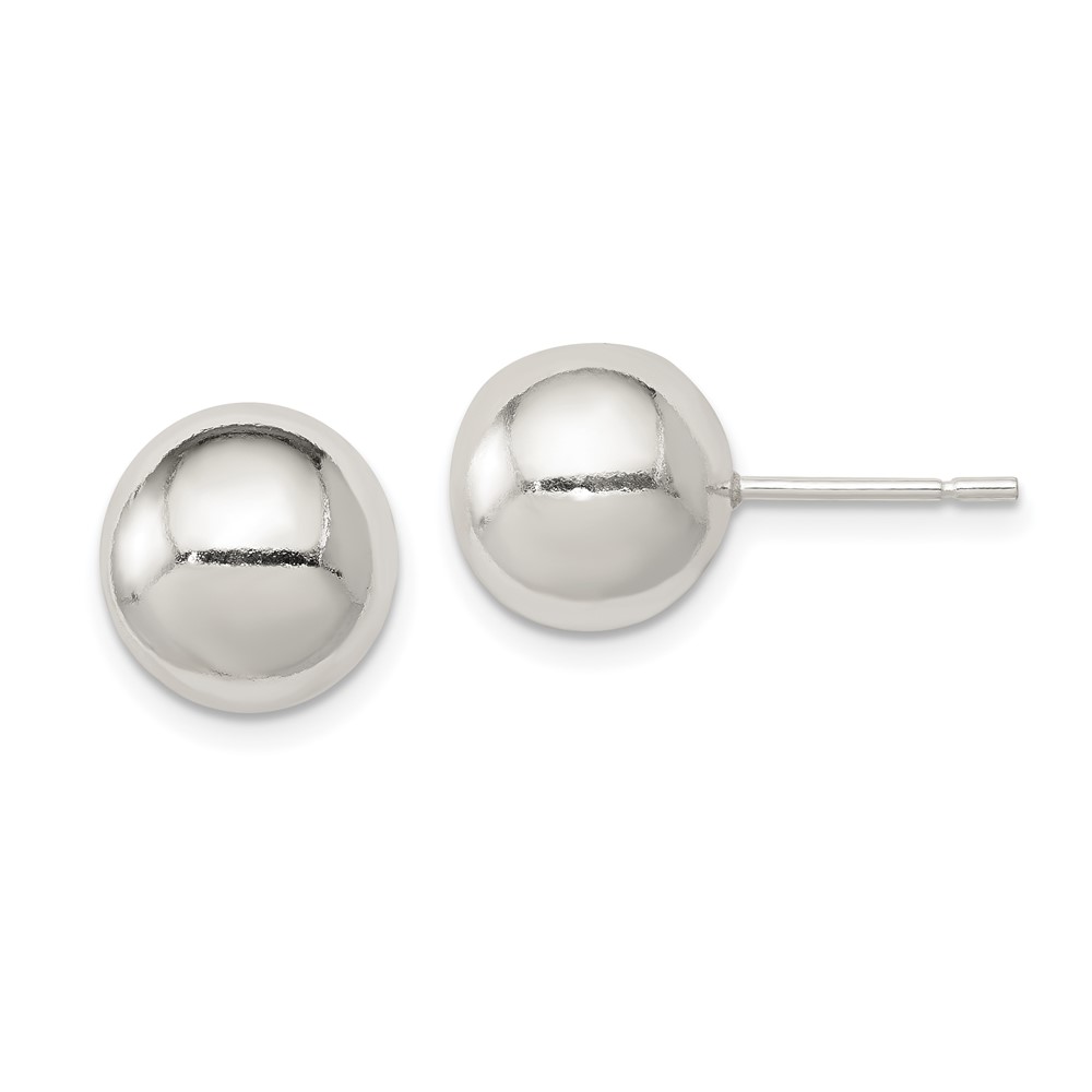 Sterling Silver Polished 10mm Ball Earrings (QE1835)