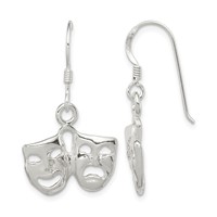 Sterling Silver Comedy Tragedy Earrings view 1