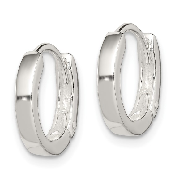 Sterling Silver Hinged Hoop Earrings