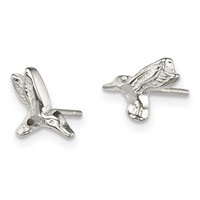 Sterling Silver Hummingbird Post Earrings view 2