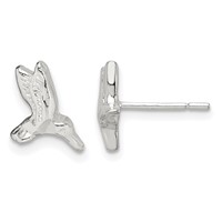 Sterling Silver Hummingbird Post Earrings view 1