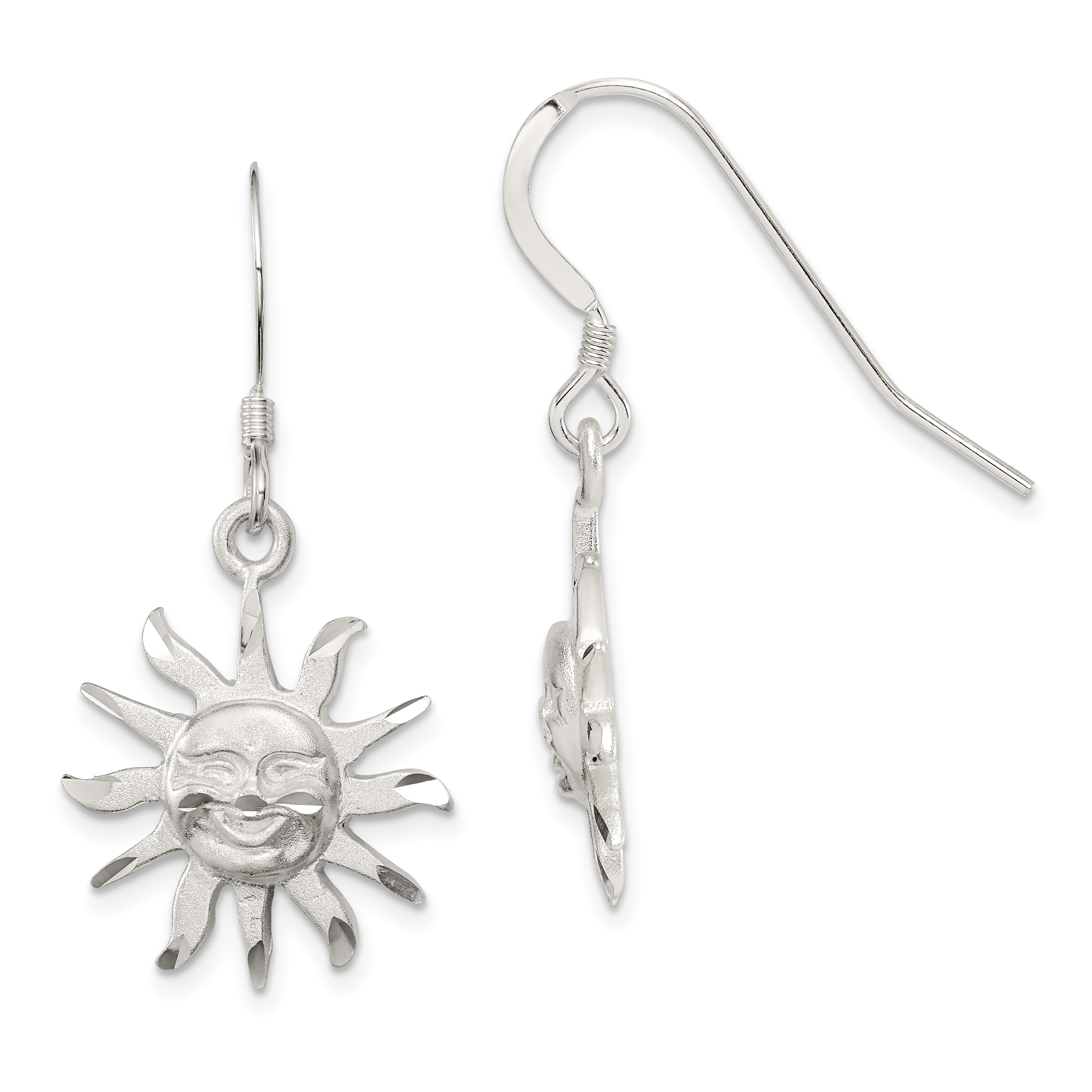 Sterling Silver Smiling Sunshine Earrings (QE3334)
