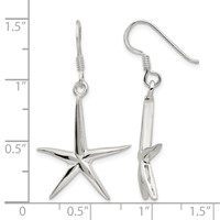 Sterling Silver Starfish Dangle Earrings view 4