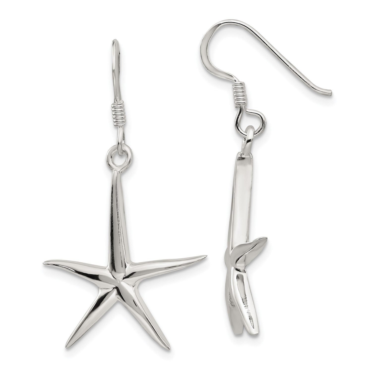 Sterling-Silver-Starfish-Dangle-Earrings-1-4IN-x-0-8IN