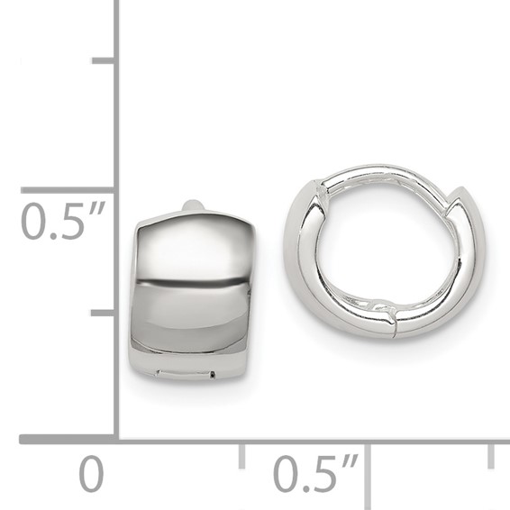 Sterling Silver Hinged Hoop Earring