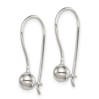 Sterling Silver 5mm Ball Earrings view 2