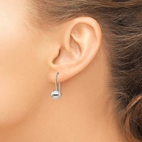 Sterling Silver 8mm Ball Earrings view 3