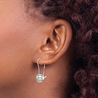 Sterling Silver 10mm Ball Earrings view 3