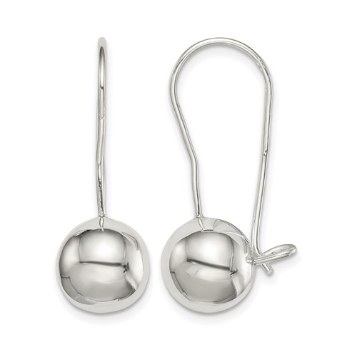 Sterling Silver 10mm Ball Earrings