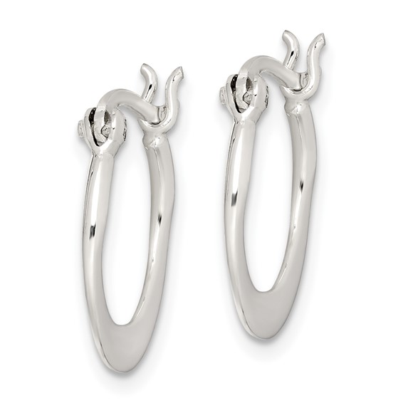 Sterling Silver Graduating Hoop Earrings