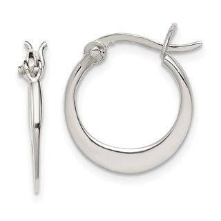 Sterling Silver Graduating Hoop Earrings