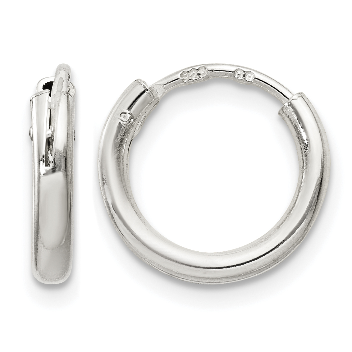 Sterling Silver 2mm Hoop Earrings (QE4362)