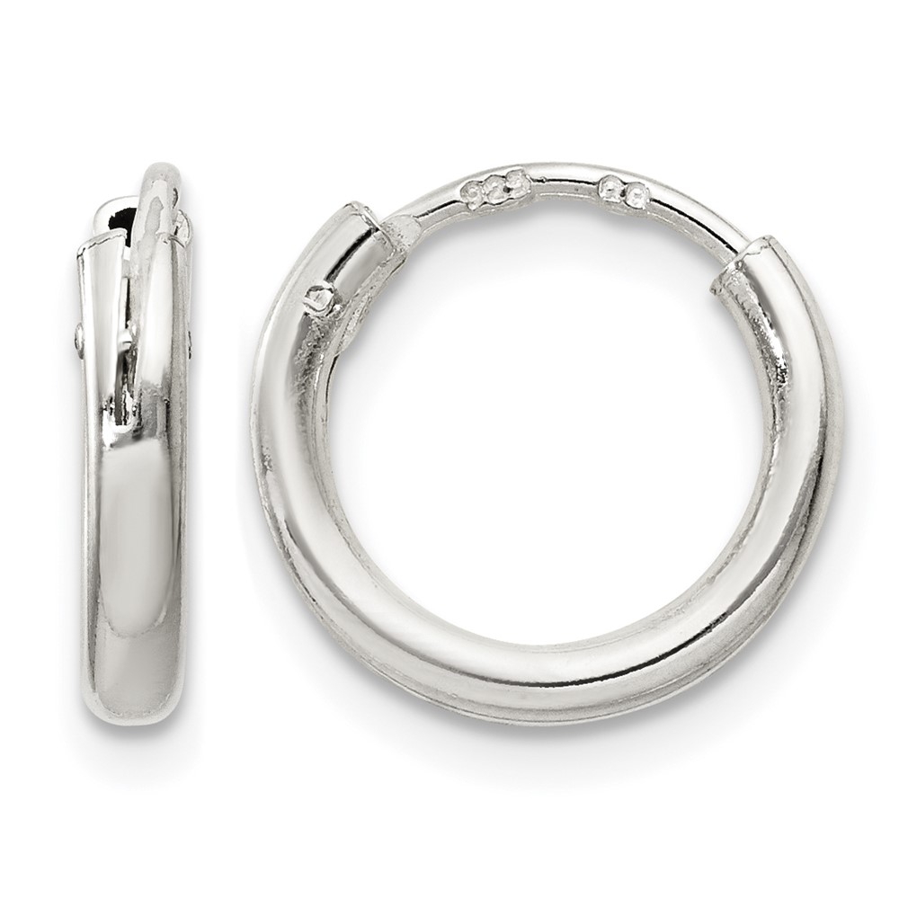 Sterling Silver 2mm Hoop Earrings (QE4362)