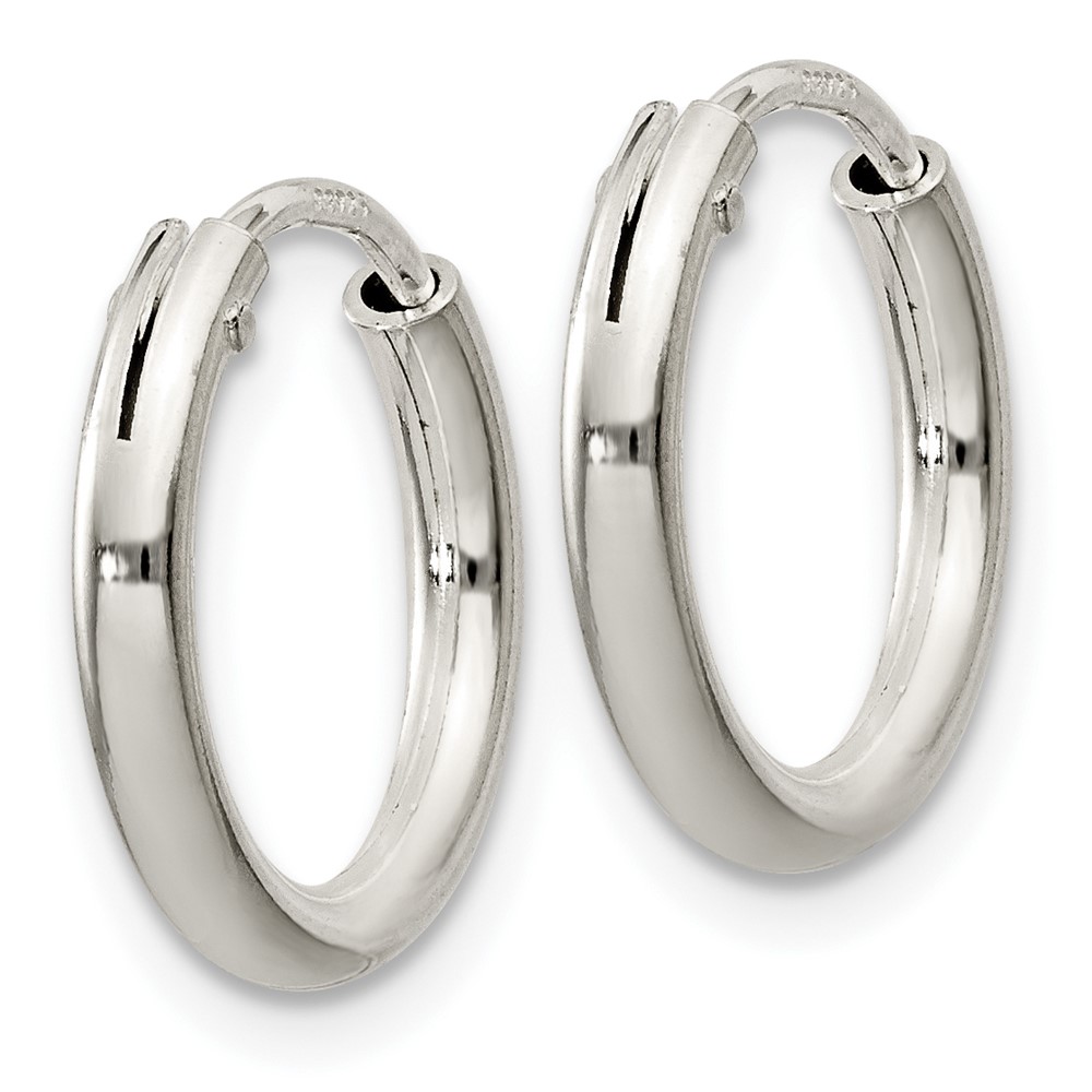 Sterling Silver 2mm Hoop Earrings (QE4363)