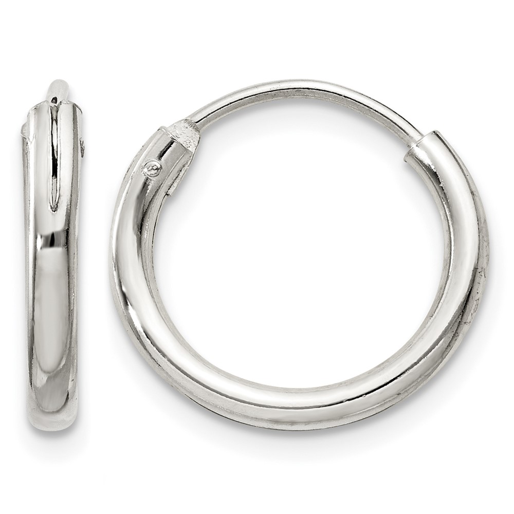 Sterling Silver 2mm Hoop Earrings (QE4364)