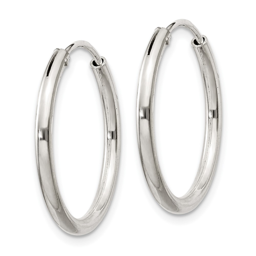 Sterling Silver 2mm Hoop Earrings QE4368 883957929910 | eBay