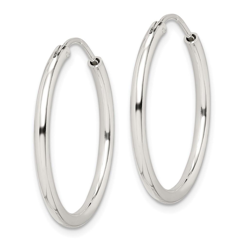 Sterling Silver 2mm Hoop Earrings QE4369 883957929927 | eBay