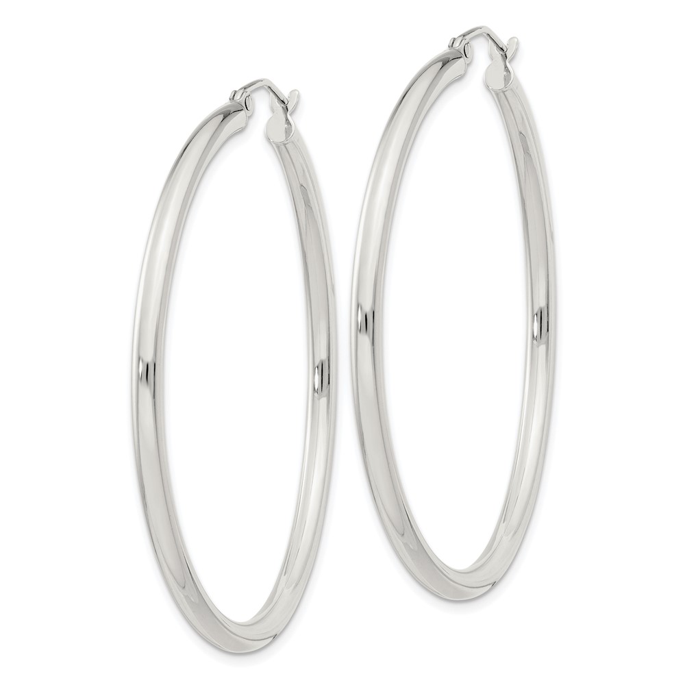 Sterling Silver 2.5mm Round Hoop Earrings (QE4389SP)