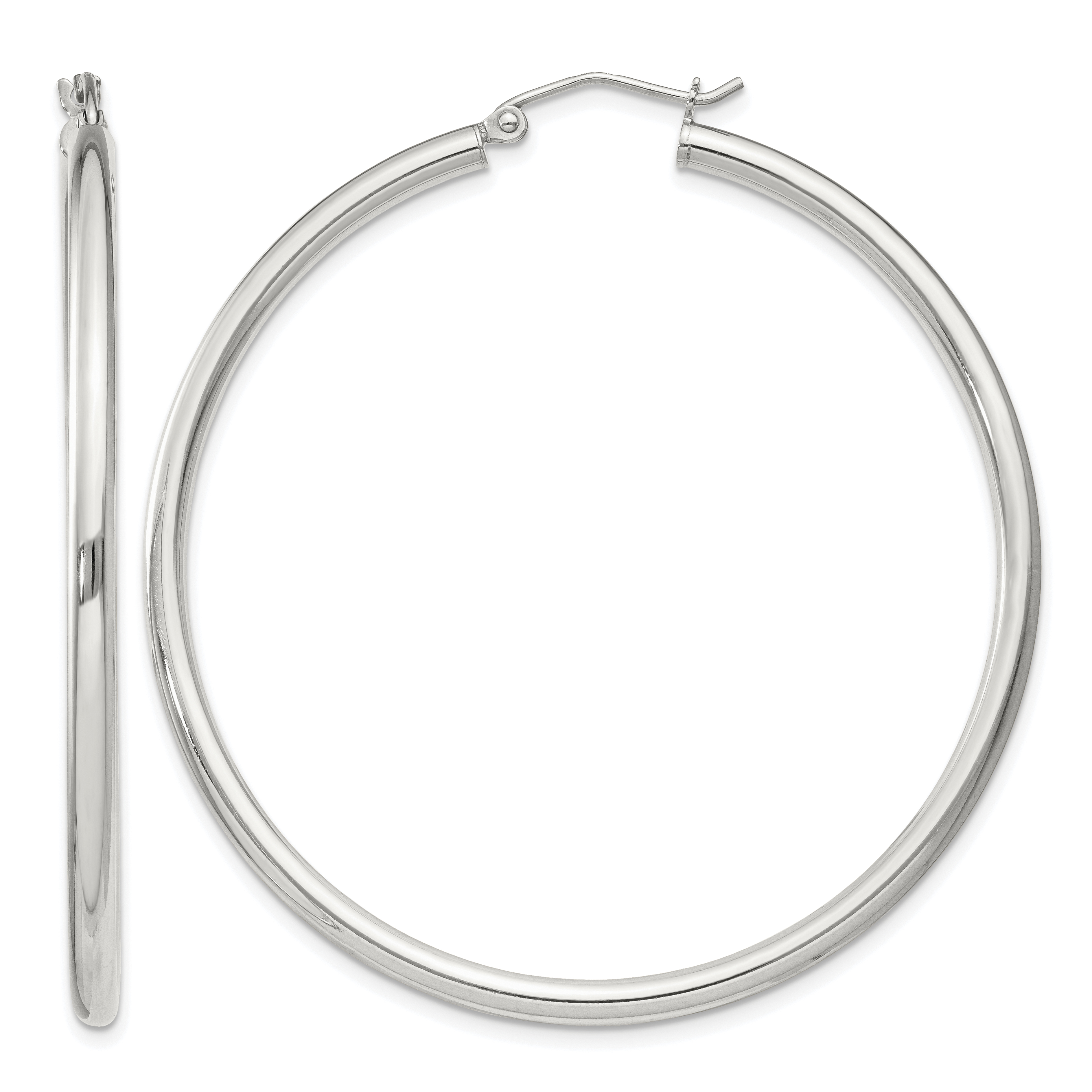 Sterling Silver 2.5mm Round Hoop Earrings (QE4390SP)