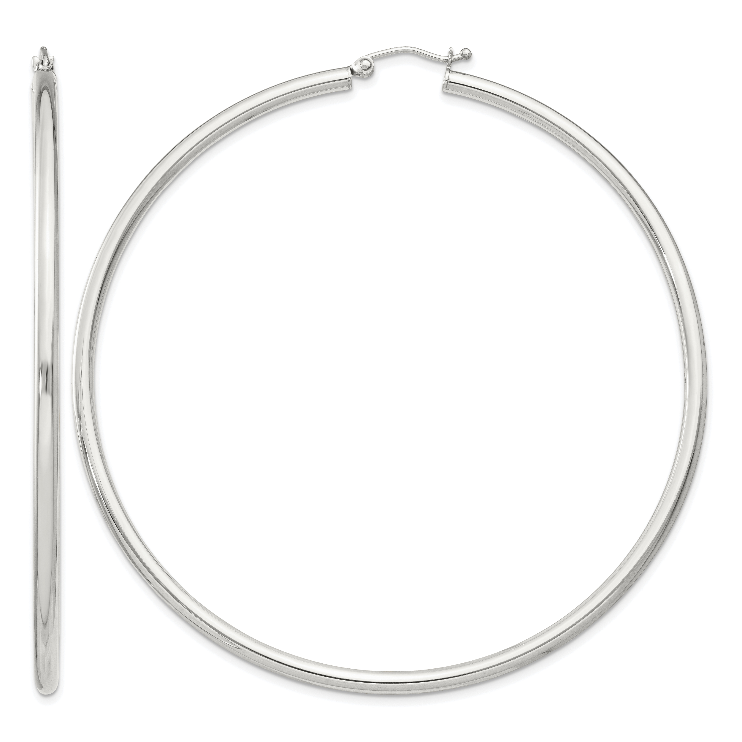 Sterling Silver 2.5mm Round Hoop Earrings (QE4394SP)