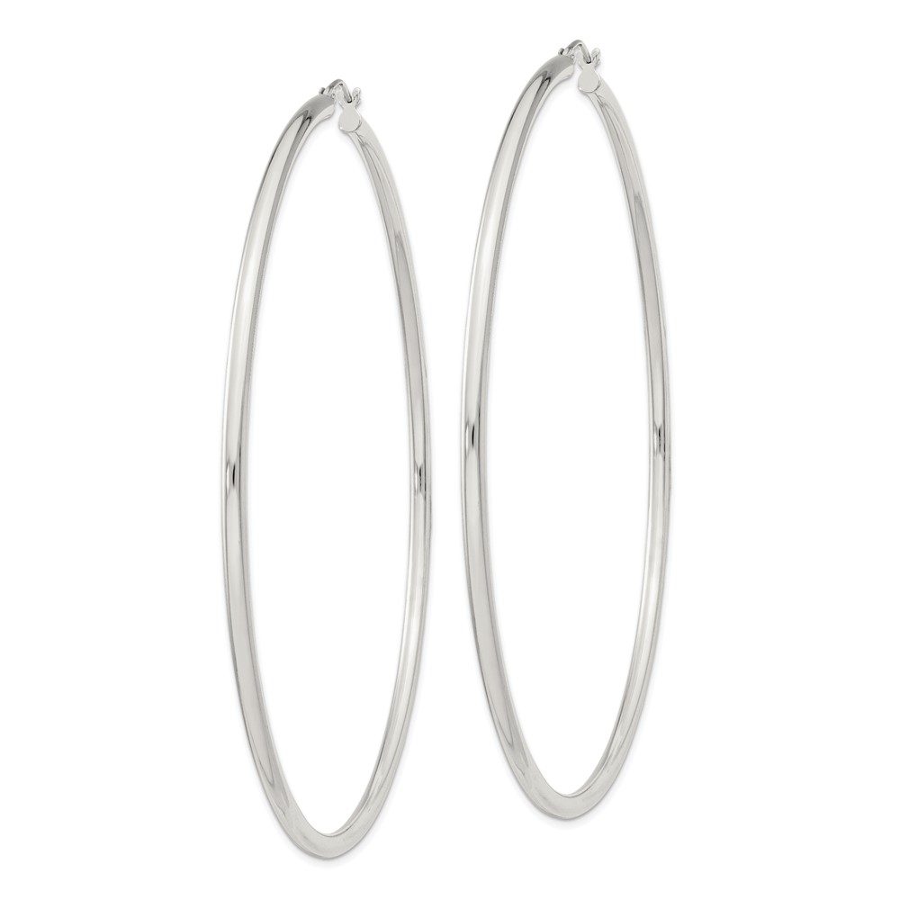 Sterling Silver 2.5mm Round Hoop Earrings (QE4395SP)