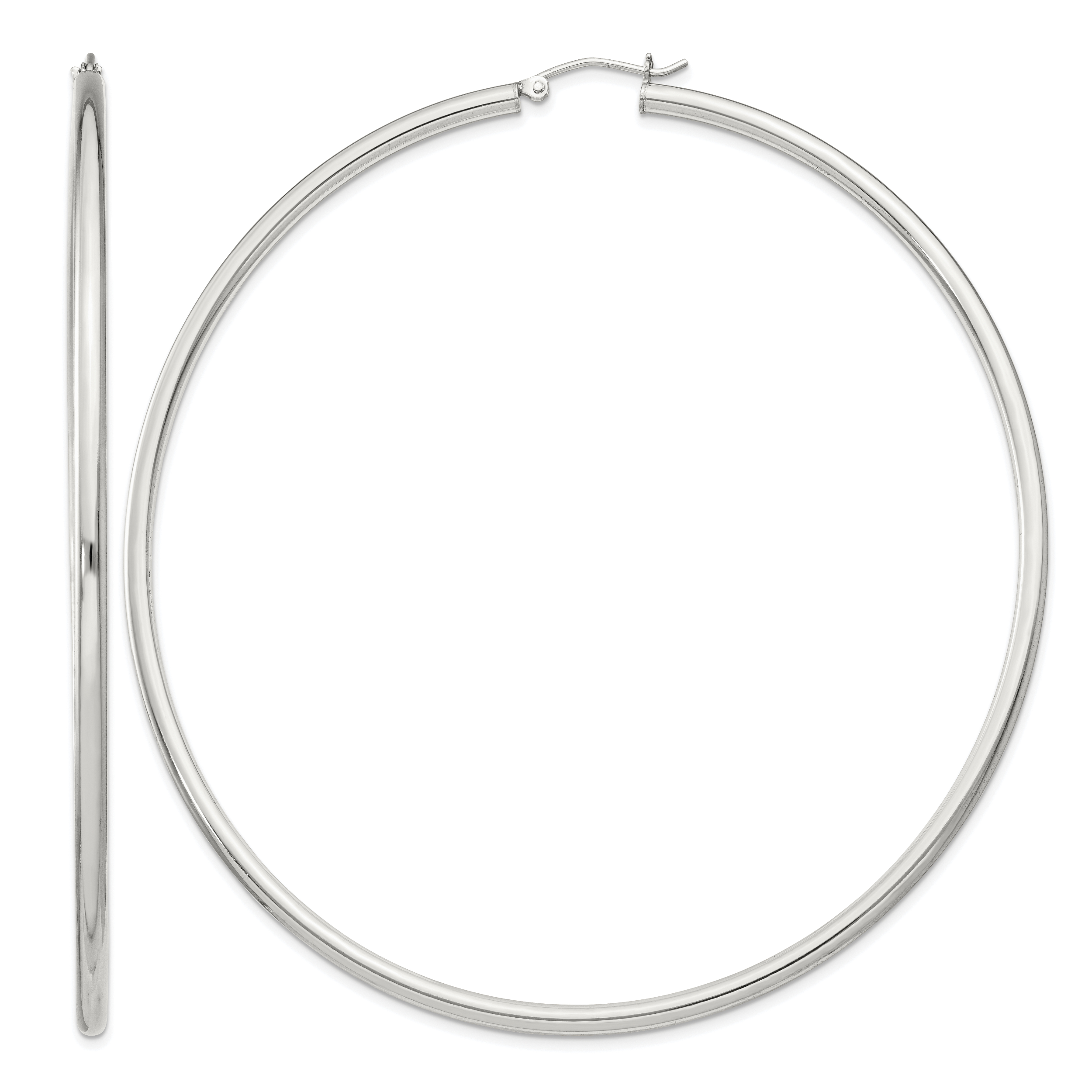 Sterling Silver 2.5mm Round Hoop Earrings (QE4395SP)