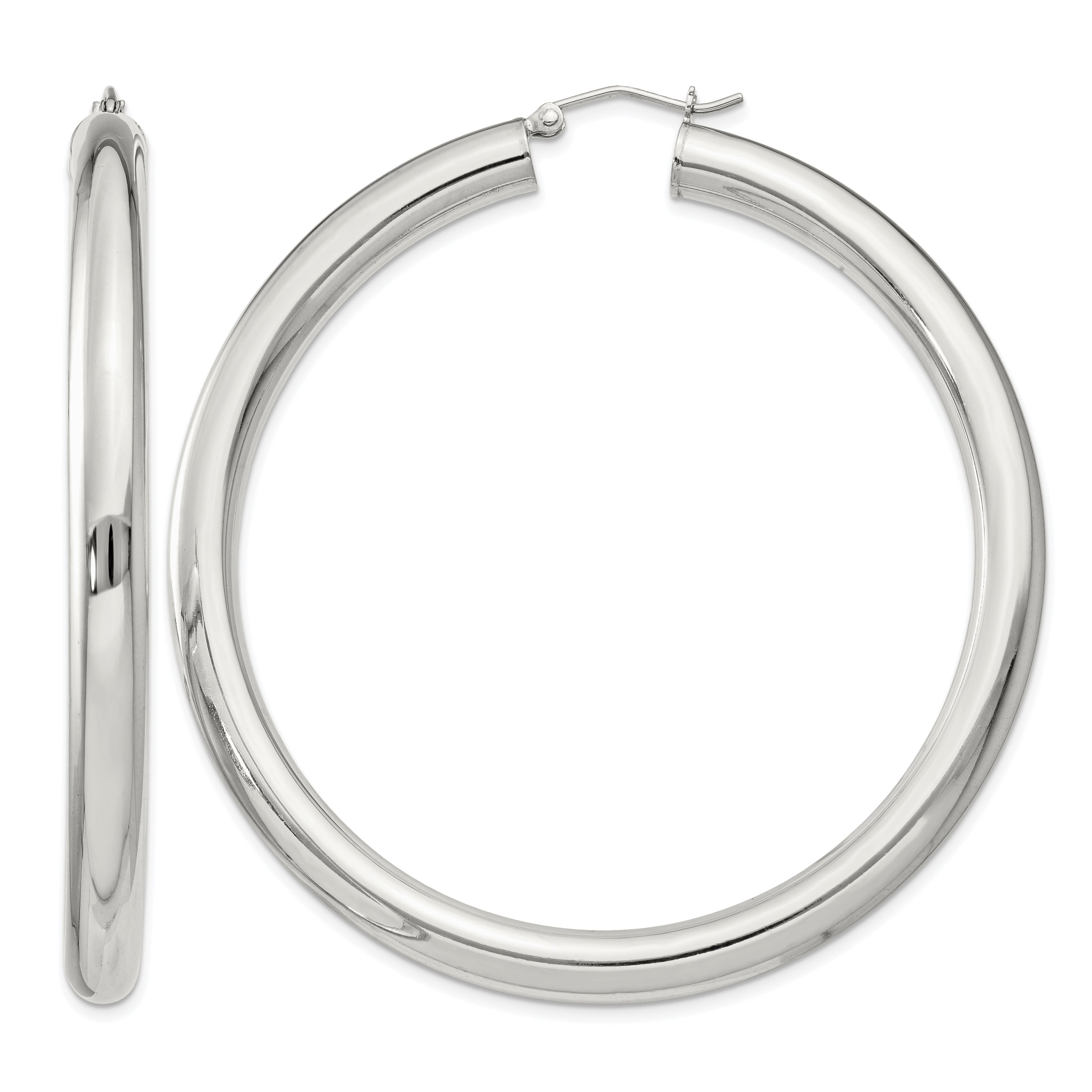Sterling Silver 5mm Round Hoop Earrings (QE4410SP)