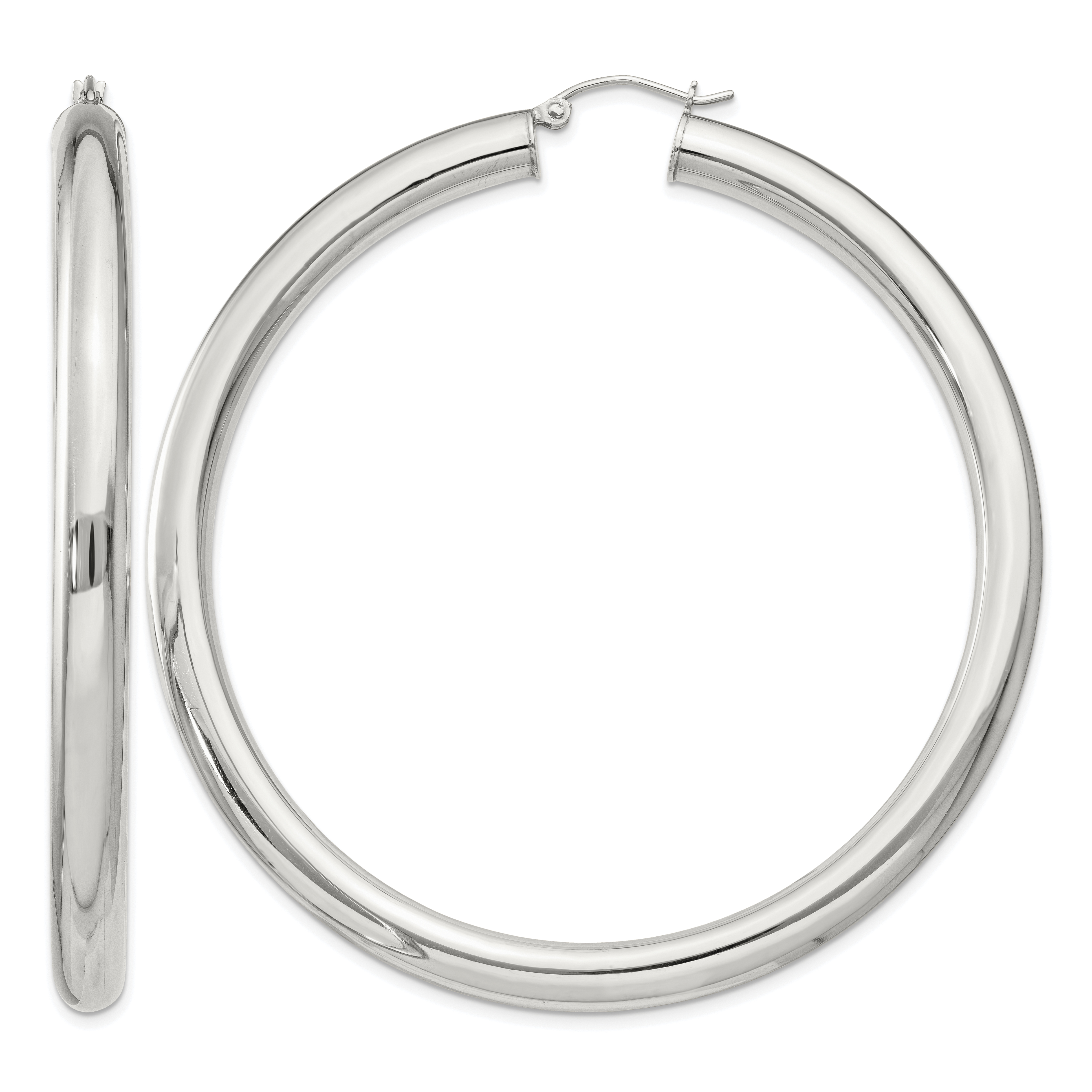 Sterling Silver 5mm Round Hoop Earrings (QE4411SP)