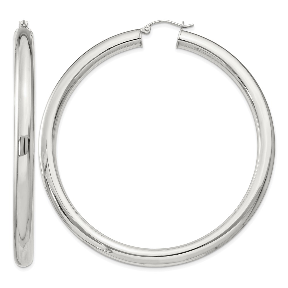 Sterling Silver 5mm Round Hoop Earrings (QE4411SP)