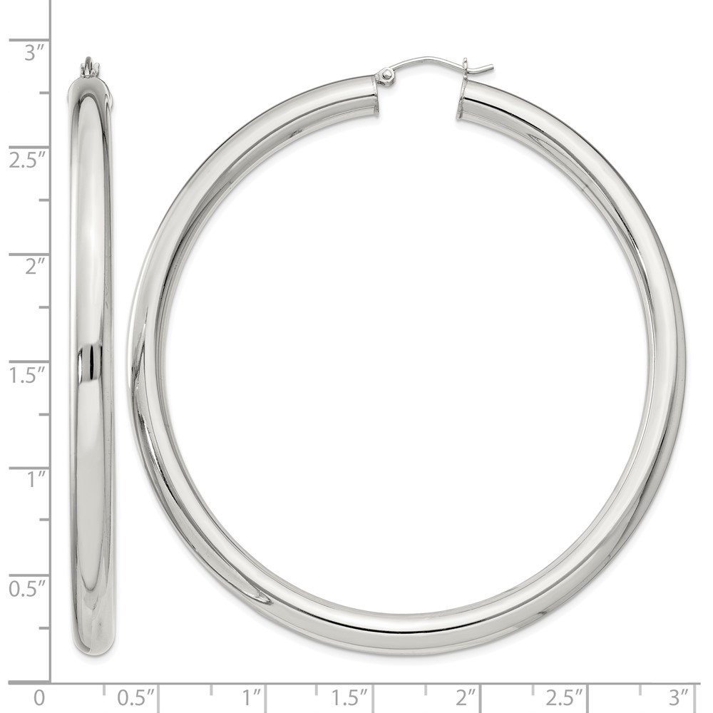 Sterling Silver 5mm Round Hoop Earrings (QE4412SP)