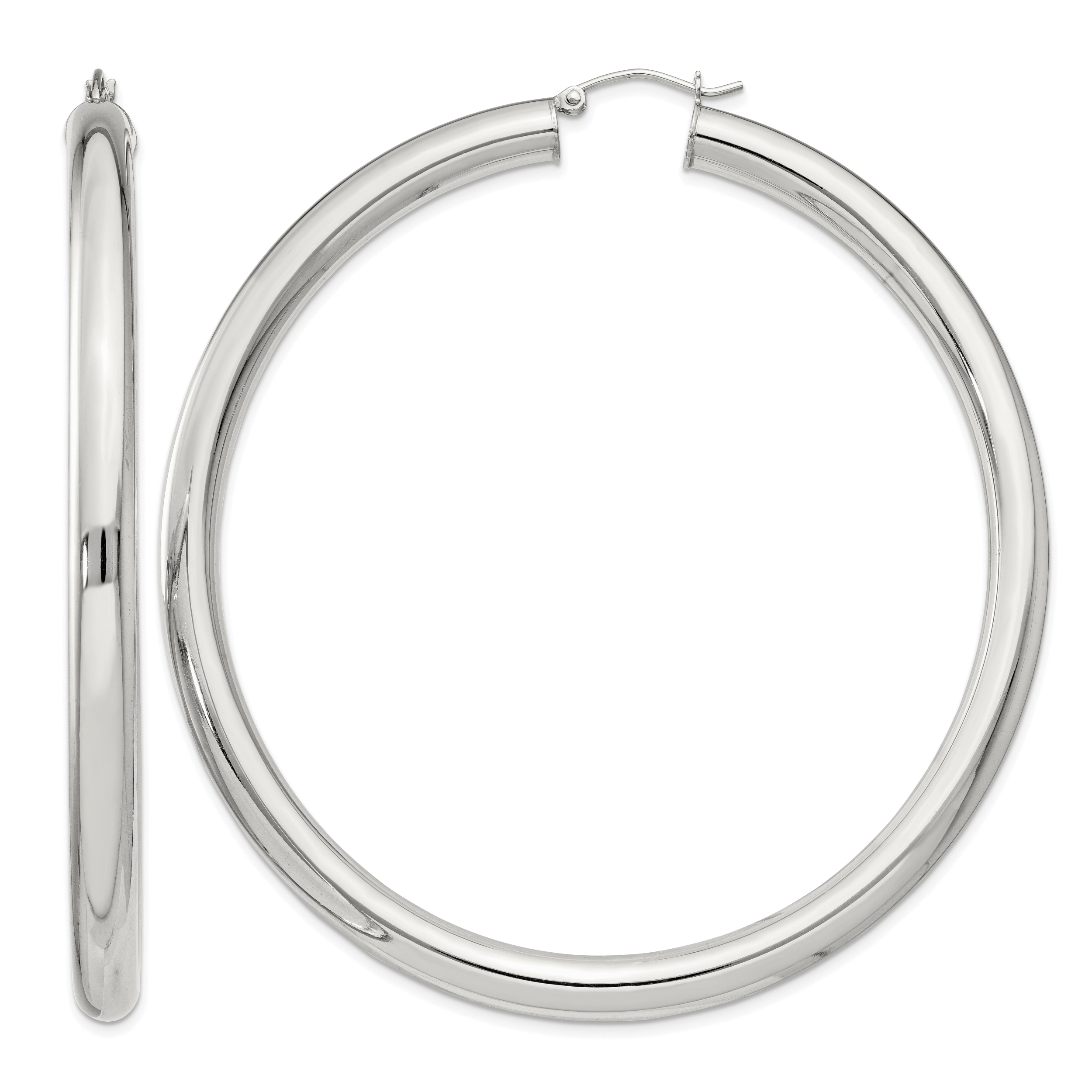 Sterling Silver 5mm Round Hoop Earrings (QE4412SP)