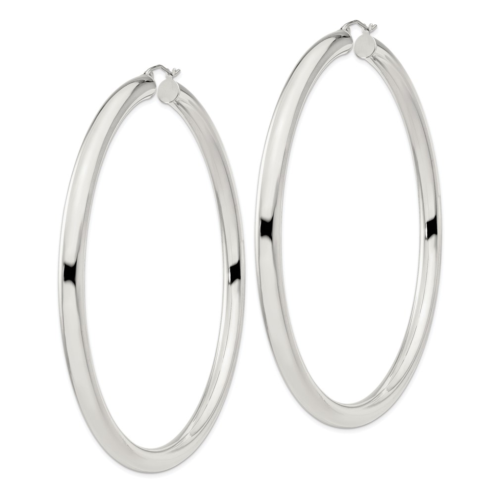Sterling Silver 5mm Round Hoop Earrings (QE4413SP)