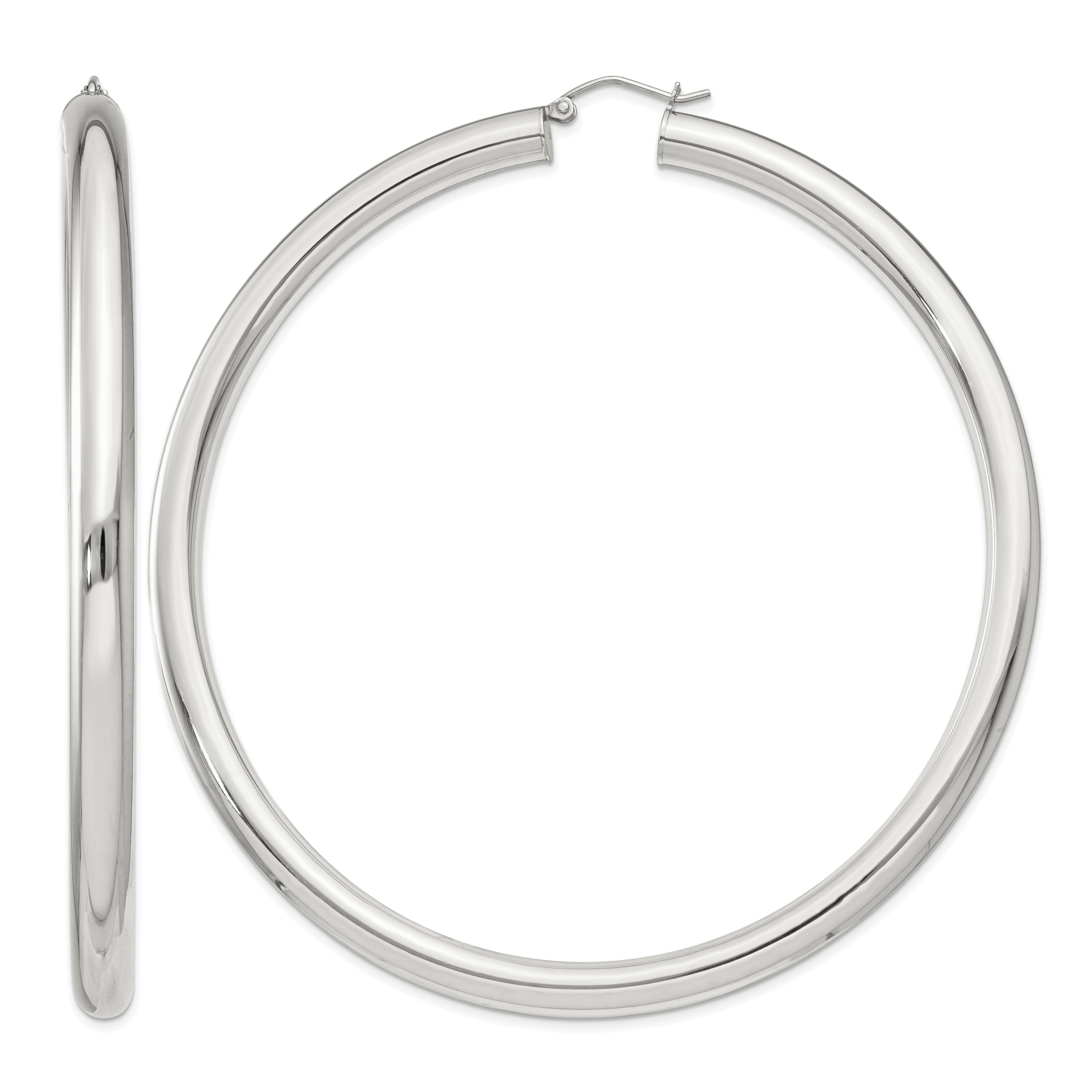 Sterling Silver 5mm Round Hoop Earrings (QE4413SP)
