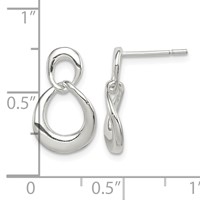 Sterling Silver Fancy Dangle Earrings view 4