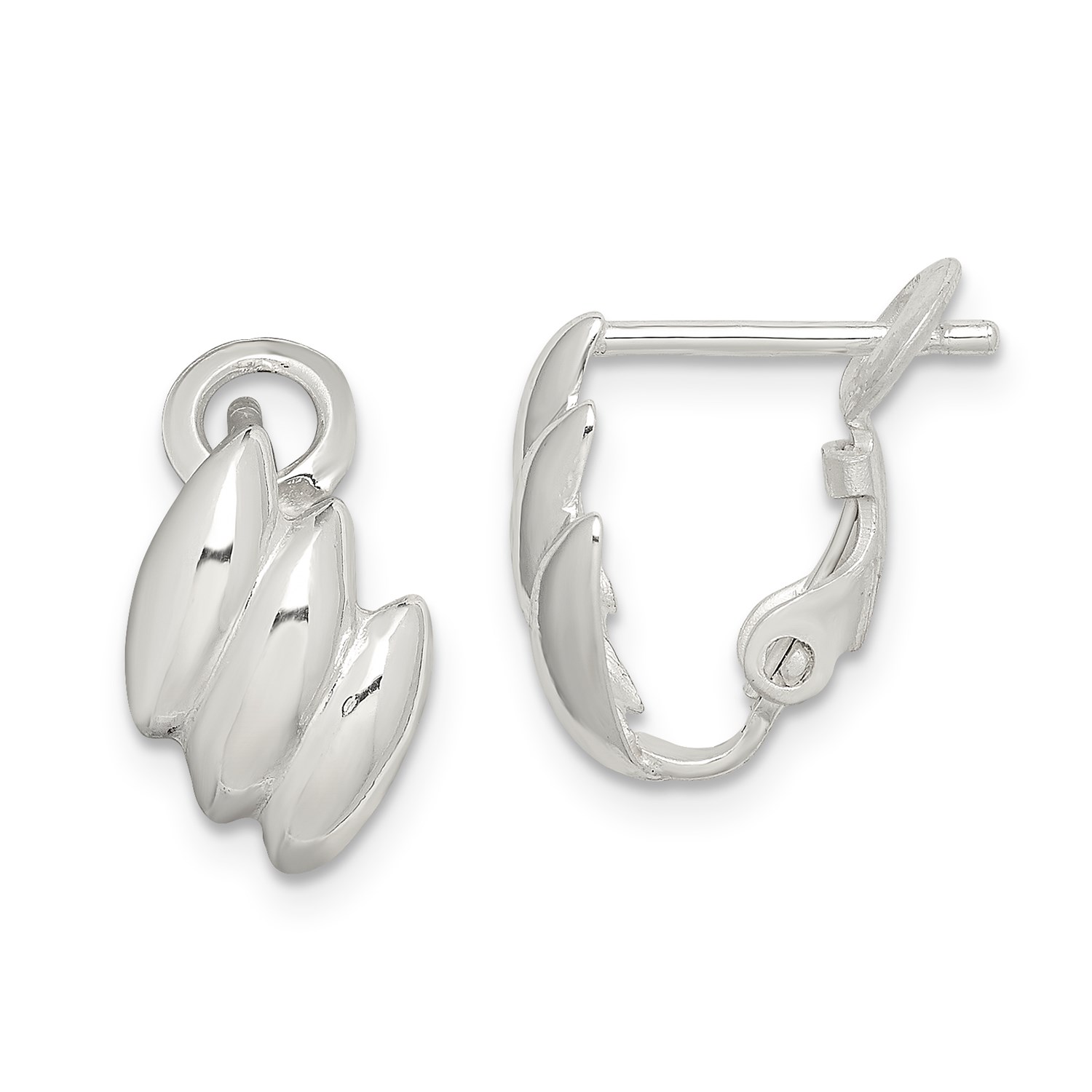 Sterling Silver Clip Back Earrings 0 6in X 3in Ebay Image Is Loading Sterling Silver Clip Back Earrings 0 6in X