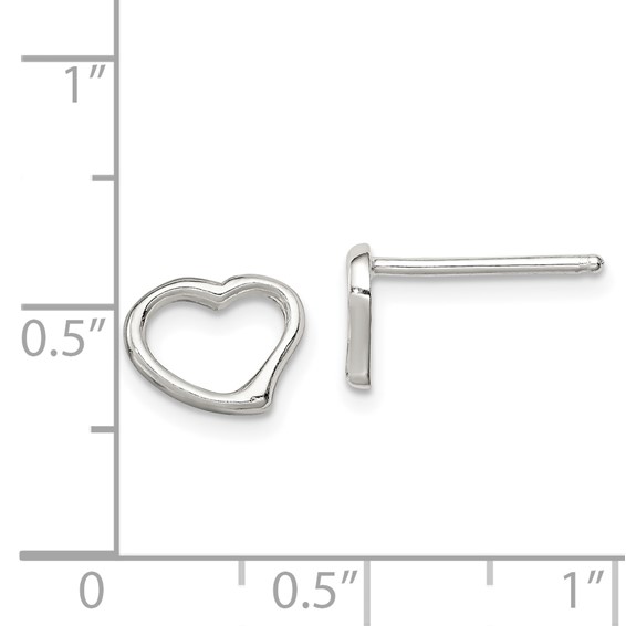 Sterling Silver Heart Earrings