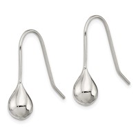 Sterling Silver Teardrop Earrings view 2