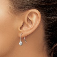 Sterling Silver Teardrop Earrings view 3
