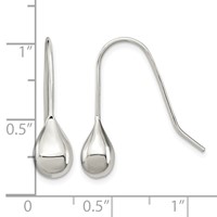 Sterling Silver Teardrop Earrings view 4