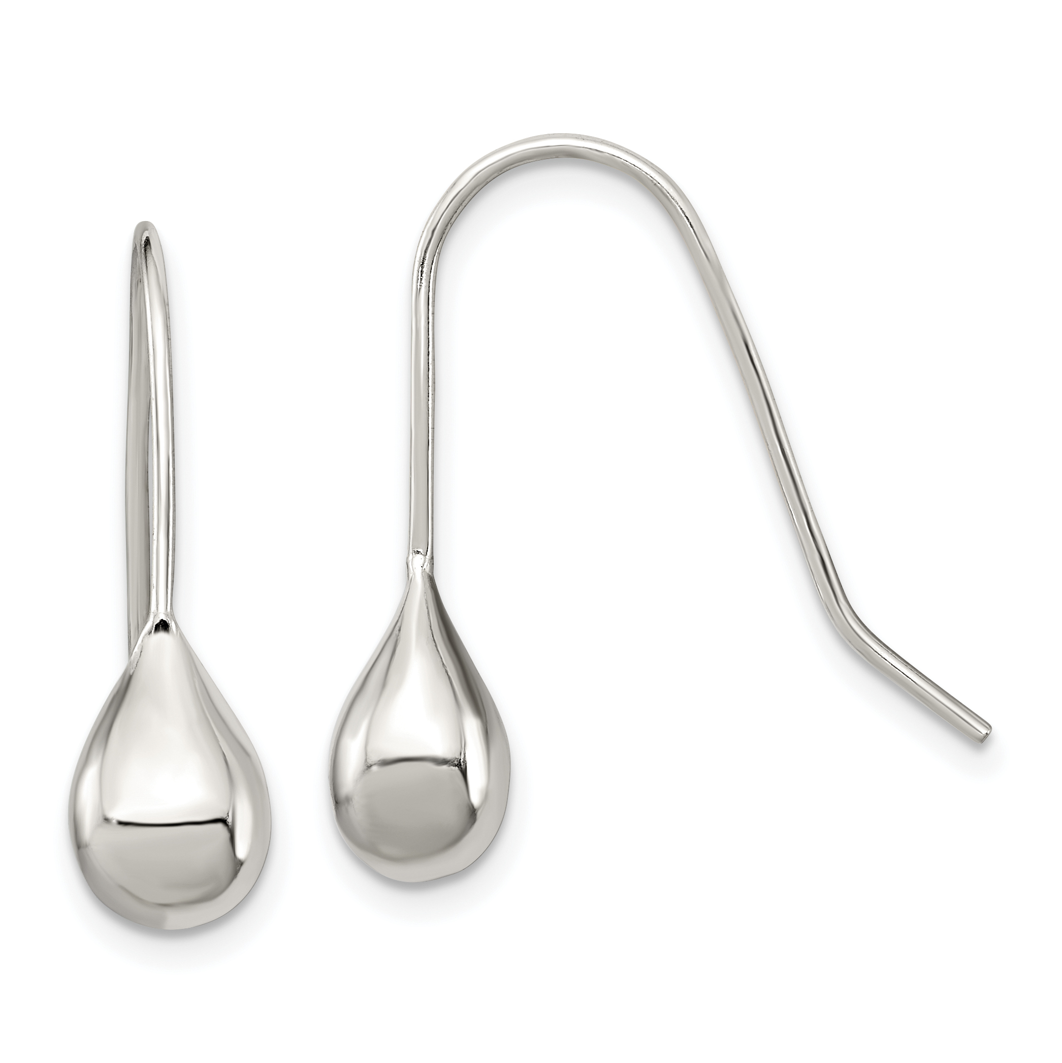 Sterling Silver Teardrop Earrings (QE6834)
