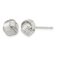 Sterling Silver Love Knot Earrings view 1