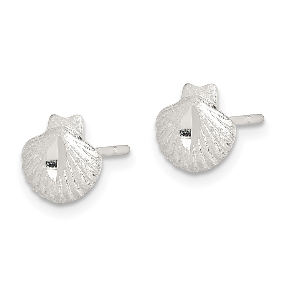 Sterling Silver Shell Mini Earrings (QE690)