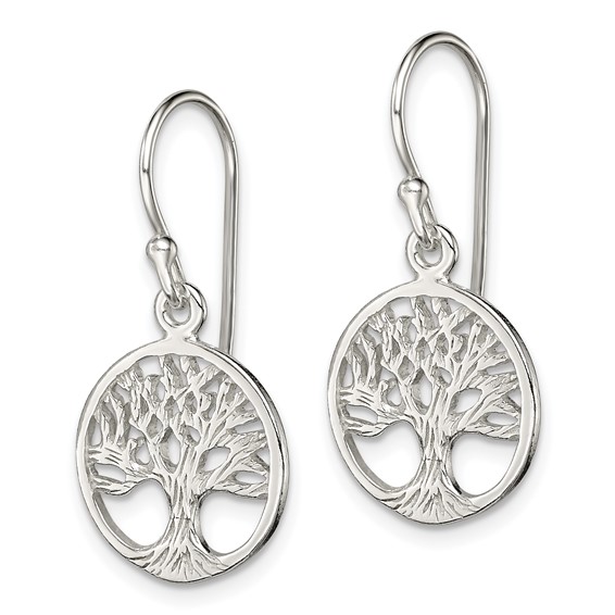 Sterling Silver Tree of Life Earring
